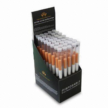 Display Case with 40pcs of Disposable E-cigarettes, OEM Orders are Welcome