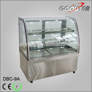 stainless stee Cake Refrigerating Showcase with LED lighting