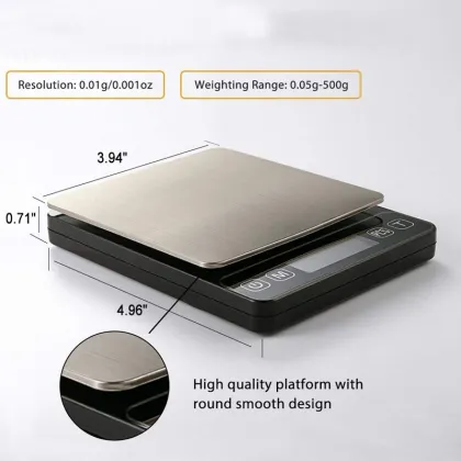 Digital Gram Weight Scale 500g/0.01g Electric Jewelry Scales