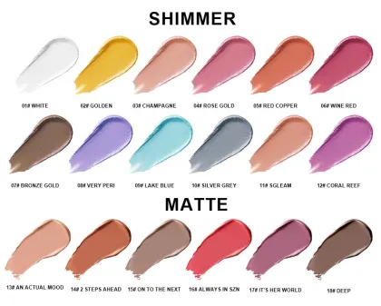 OEM/ODM Private Label Makeup Liquid Glitter Eyeshadow Palette