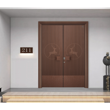 Jelení stínové hliníkové umění dvojité dveře