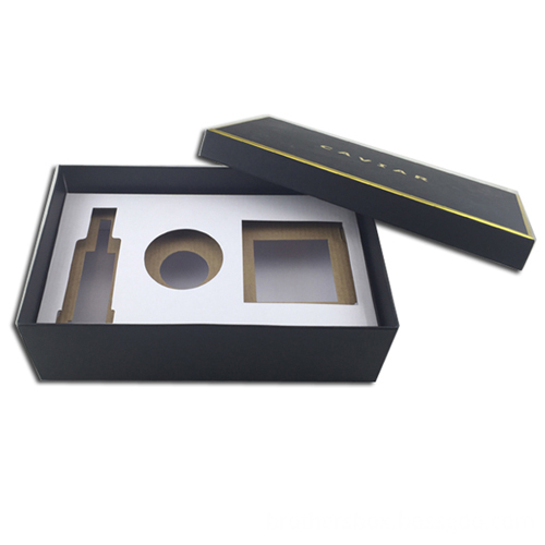 Black Paper Cosmetic Makeup Packaging Box