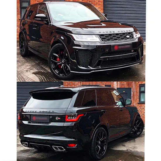 SVR Appearance Auto Front Rear Bumper Facelift Body Kit for Range Rover Sport L494 2014-2017