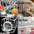 4 Tiers Plastic Jewelry Rack Display Classic Stand