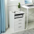 Nightstand 3 Drawers with Open Storage Bedroom Furniture