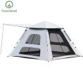 3-4 personnes Black Glue Camping Tent 4 Windows