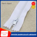 Double needle nylon zipper