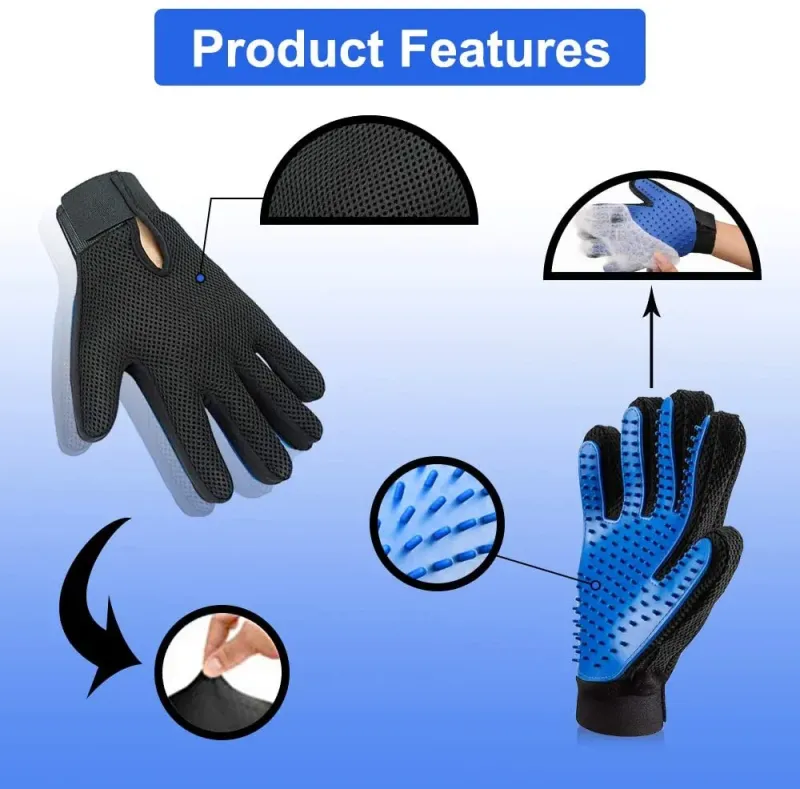 Gentle Deshedding Brush Glove