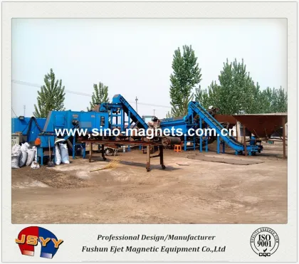 msw/solid waste sorting system for usable nonferrous metals