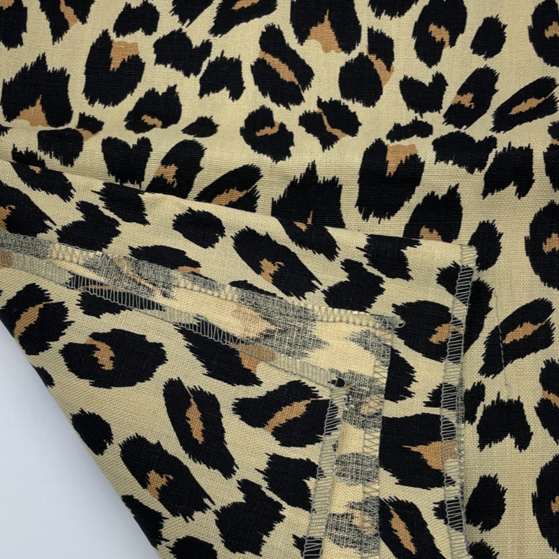 Leopard Pattern Linen Cloth Jpg