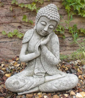 Dharma Objects Napping Buddha Thai Good Luck Asian Art Decor Statue
