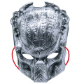 Máscara Predator Prata com Fita Vermelha