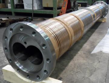 Nitrided Screw Barrel Large Size Range 10000 mm