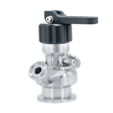 สแตนเลสสตีล Aseptic SS316L DN15 TC50.5 มม. วาล์วสุ่มตัวอย่างด้วยตนเอง
