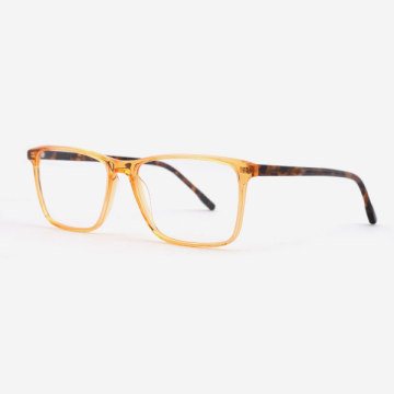 Super thin Rectangular Acetate Men's Optical Frames