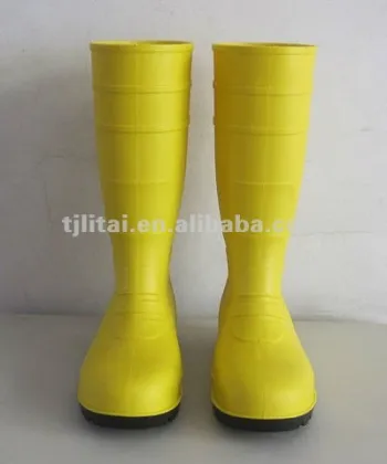 pvc safety rain boot for working people