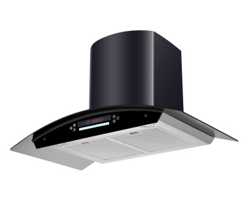 900mm Titanium Black Copper Motor Wave Sensor Heat Auto Clean Vented Exhaust Kitchen Chimney Cooker Hood Range Hood