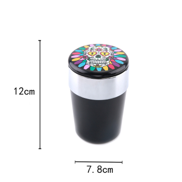 2022 Trendy Trash Can & Car Ashtray: Retro Style, Acrylic Design, Character Lids