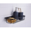 Matte Black Wall Mounted Shower Organizer