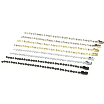 High-Quality Custom Handmade Jewelry Pendant Bead Chain Metal Ball Plastic Non-Rust Tag Round Decorative Hanging Chain