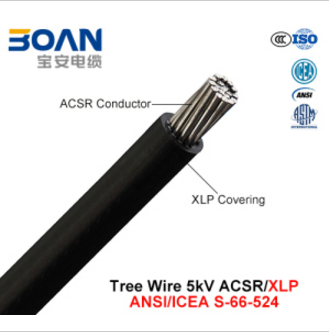 Tree Wire, Aerial Cable, 5 Kv, ACSR/Xlp (ANSI/ICEA S-66-524)
