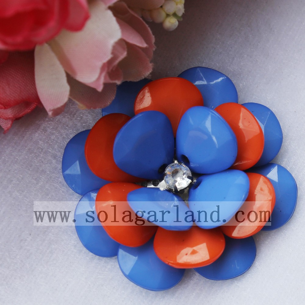 Two-Tone Color Bead Flower