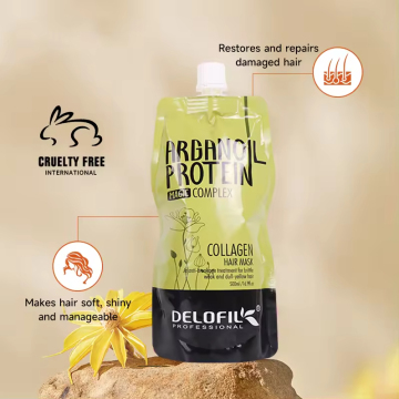 Delofil Organik Saç Maskesi: Nemlendirici Yumuşak Onarma Kollajen Keratin Düzleştirme Tedavisi