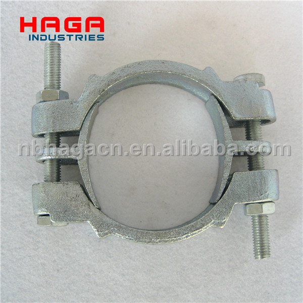 Heavy Double Bolt Hose Clamp with Saddles