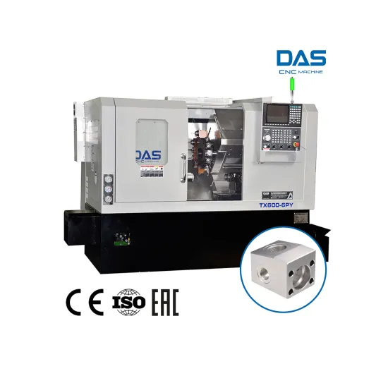 High-Accuracy Fanuc Medium Duty CNC Lathe Machine - TX600-6PY: Perfect for Precision Processing with a 6-Inch Single Spindle Vertical Type