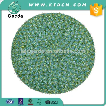 Braided Round PET and Polyester Table Placemat