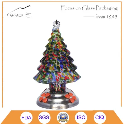 Decoration Multi-Color Glass Brid Feeder