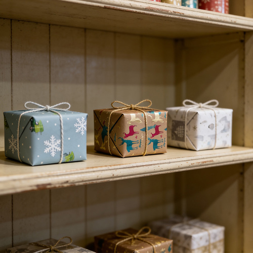 छुट्टियों की सजावट के लिए उत्सव पार्टी रैप पेपर