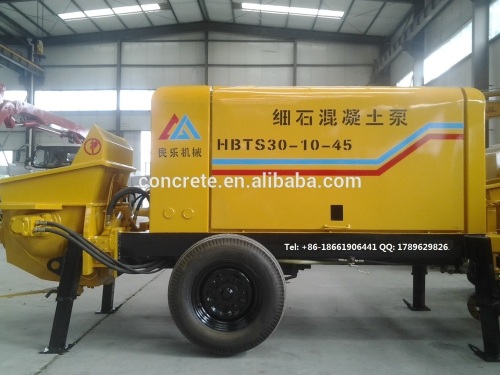 electricmotor mobile concrete trailer pump 20m3/h output hydraulic oil system factory price alibaba supplier