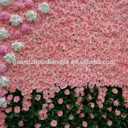 SJ400928 Ready made flower wall/custom made flower wall/rose wall sale