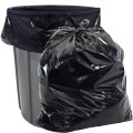 Black Garbage T-Shirt Plastic Dustbin Trash Bags on Roll