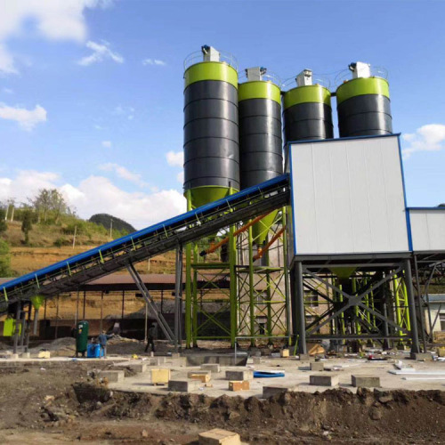 Planta de lotes de concreto do tipo de correia HZS90