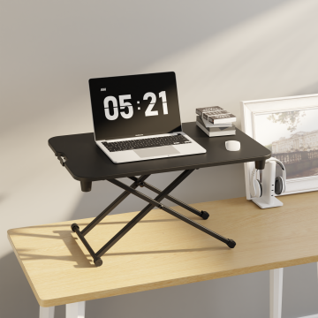 Modern Office Executive Desk Converter: Adjustable, Pneumatic, Standing and Gaming Friendly