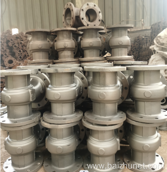 Gravity cast stainless steel valve body