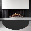 Fireplace Mat 48 × 27 นิ้วครึ่งรอบ Fireproof ในร่มสำหรับเตาไม้ปกป้องพื้นจากประกายไฟจาก Embers, Fireproof Unde