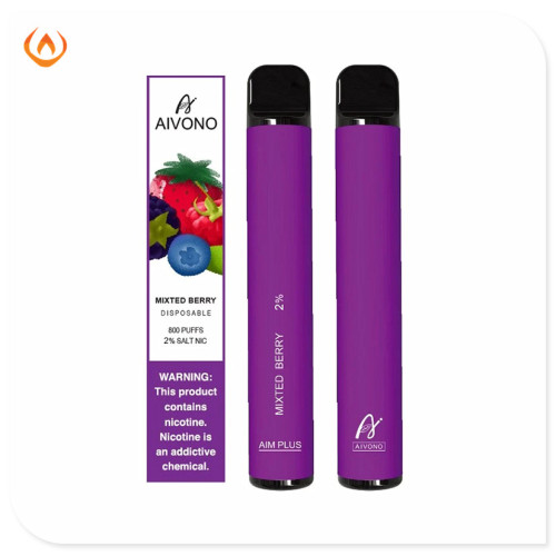 Vente chaude Aim plus 800 bouffées vape jetable