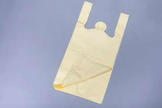High Quality Customized Printing HDPE LDPE PE Shopping Bag Handle T-Shirt Bags with Logo