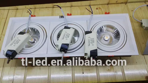 LED CEILING, 10W*3 TRIPLE HEAD COB DOWN LIGHTS