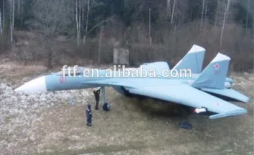 Inflatable fighter/Simulation model of air jets/inflatable plane