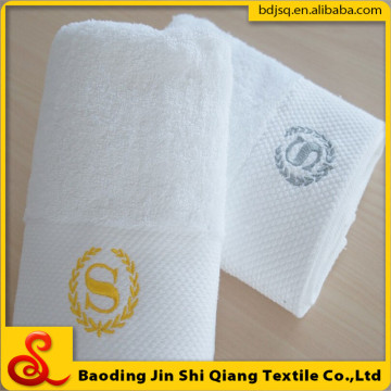 Factory Price Customed Embroidery Logo White Cotton Hand Towel Wholesale