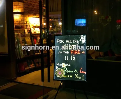 cheap price hand writing board fluorescent board led writing board