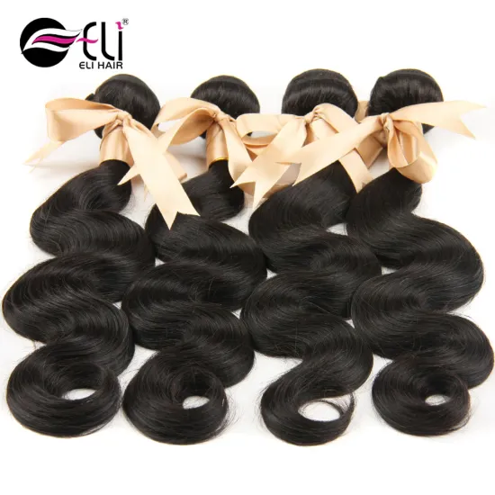 goldleaf virgin hair high quality real mink 100% human hair body wave one donor brazilian hair