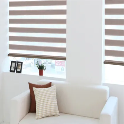 Voice-Controlled Alexa-Enabled Motorized Cordless Zebra Blinds: Fabric-Cutting Machine Crafted Solutions