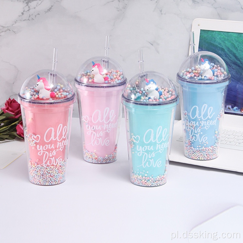 Summer Ice Cup Microview Straw Water Cup