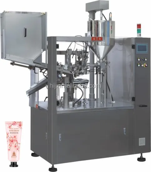 Automated Cosmetic Bottle Filling and Tube Sealing Machine