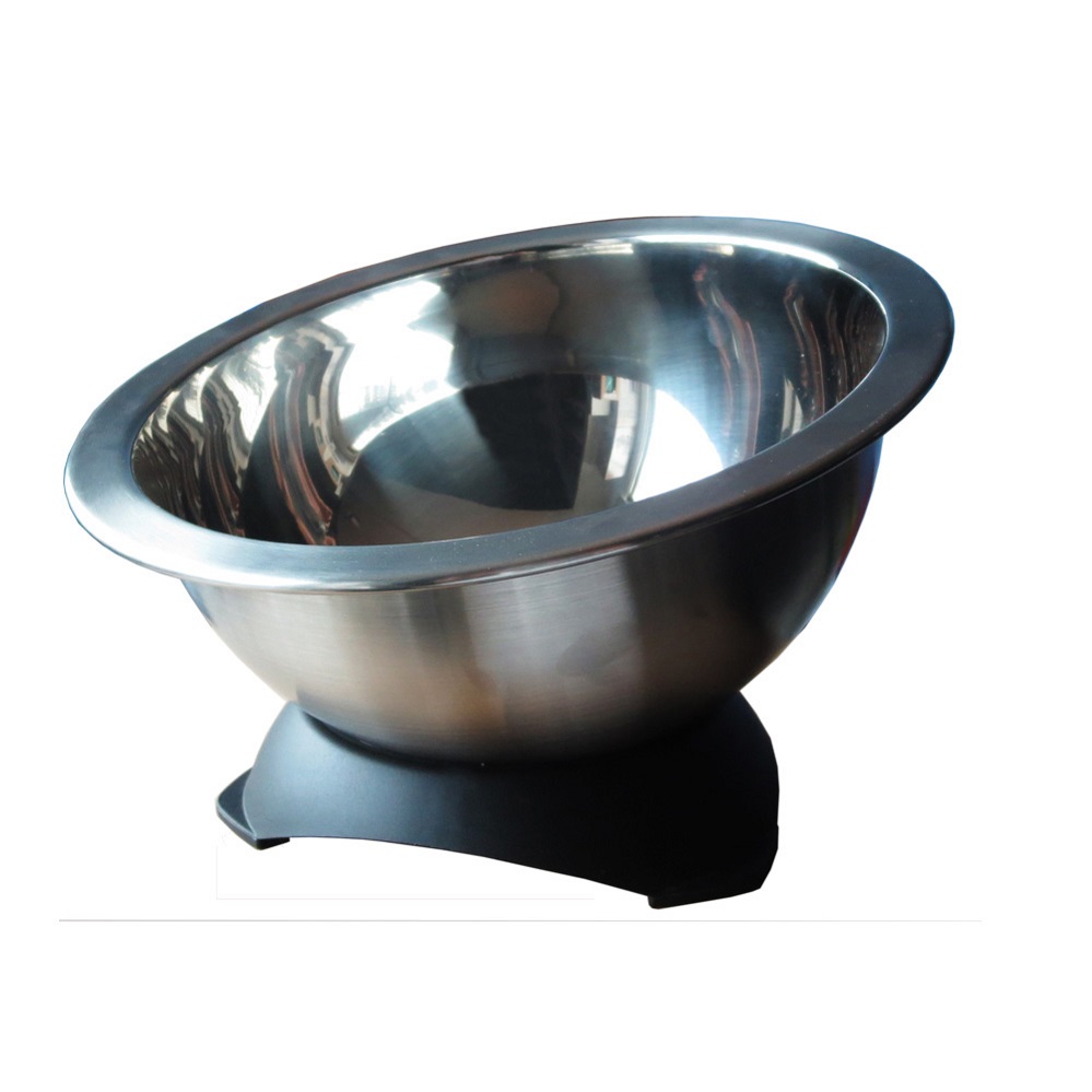 stainless steel bowl with base